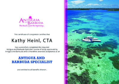 Antigua and Barbuda Certificate