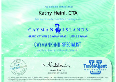 Cayman Islands Certificate