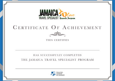 Jamaica Travel Specialist Certificate